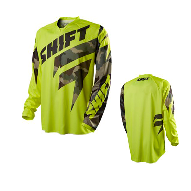 SHIFT RECON LOGO JERSEY - YELLOW CAMO